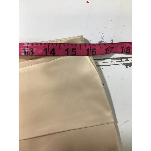 BLITHE SZ L Champagne Cream Sleeveless Chain Strap Pleated 2 Piece Set NWT B79 - Picture 5 of 8